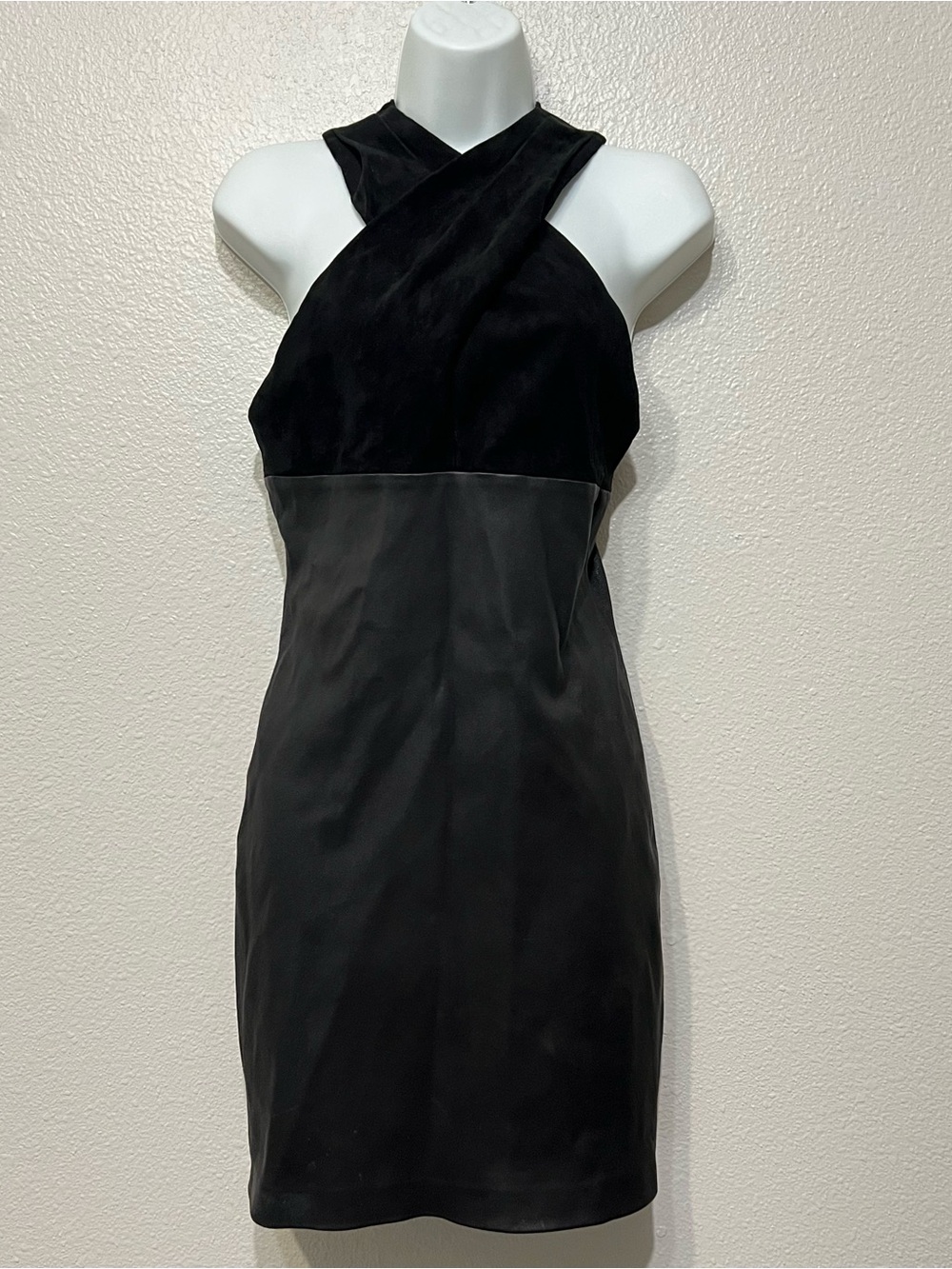T by Alexander Wang Lambskin Mini Dress Size 8